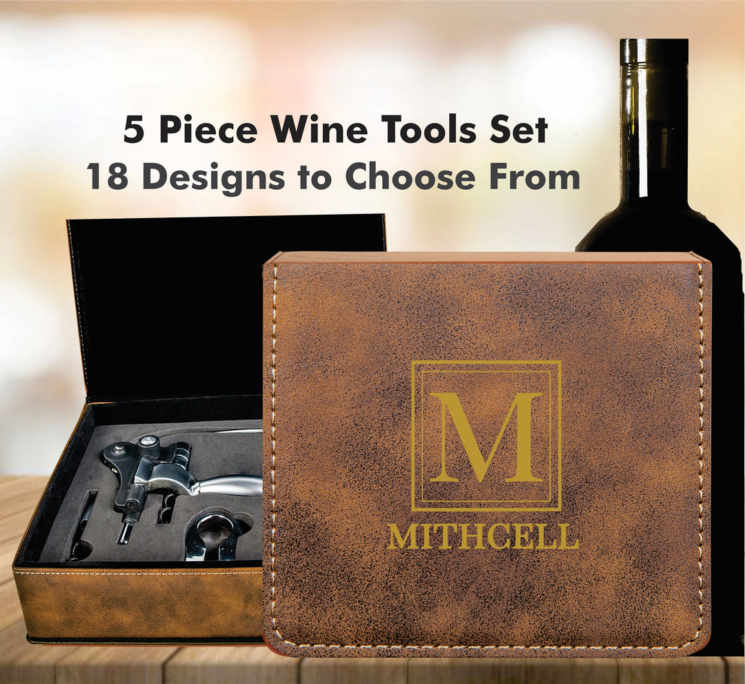 Groomsmen Wine Gift, Wedding Party Wine Opener Set, Bridal Party wine Gift Set , Personalized Wine Gifts, Wine Gifts For Men, Wine Tool Set