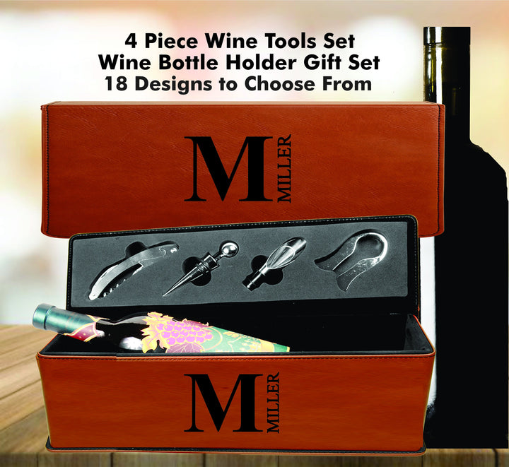 Housewarming Wine Bottle Holder Gift, New Home Wine Opener Set, First Home wine Gift Set , Custom Wine Gift, Wine Gift For Men,Wine Tool Set