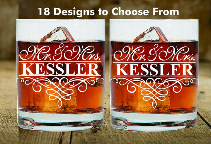 Best Day Ever Wedding Whiskey Glass, Wedding Gift for Couples, 2 pc Set Whiskey Glass, Bourbon Gift glass, Wedding Couples Scotch Glass