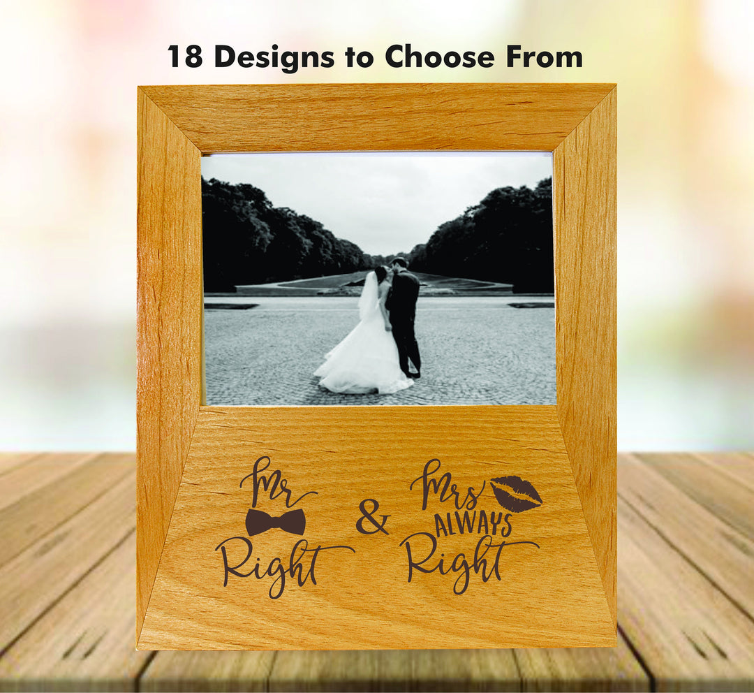 Best Day Ever Wedding Photo Frame Gift For The Couple, Engagement Gift Wood Picture Frame, Bridal Shower Picture Frame gift, Engraved Frame