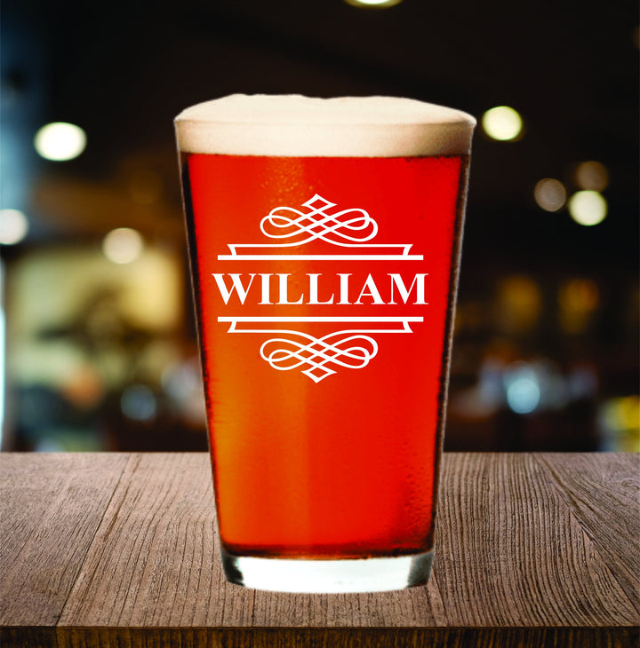 Pint Beer Glass Gift Personalized, Custom Beer Glass, Engraved Beer Mug Glass Gift, Barware Beer Glass Gift, Pint Glass Housewarming Gift