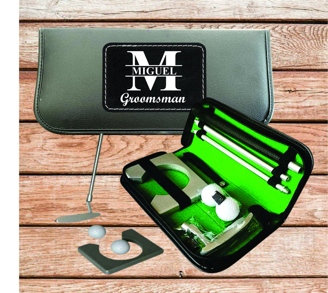 Groomsmen Gifts. Golf Putting Gift Set, Groomsman Golf Gift, Best Man Gift, Father of the Bride Groom, Groomsman Proposal Gift, Officiant