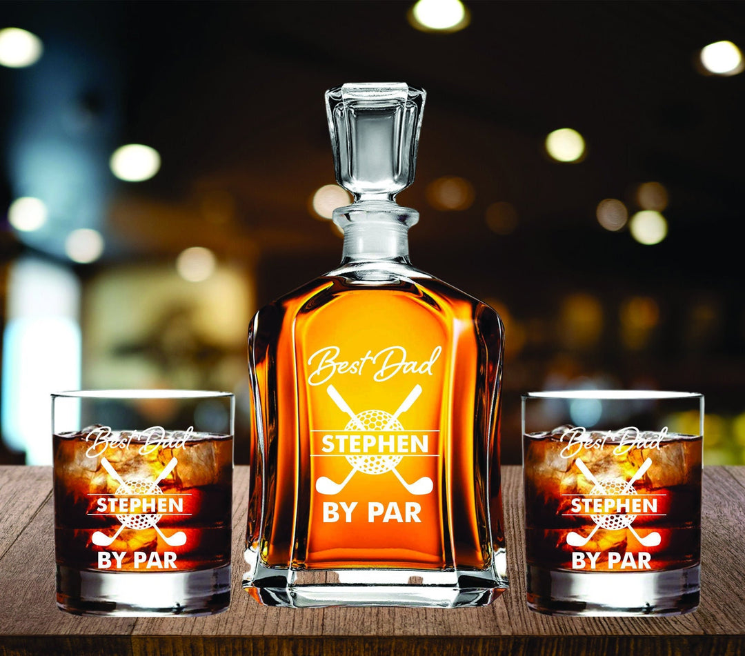 Golf Whiskey Decanter Birthday Gift, Men's Golf Whiskey gift, Golf Lovers Decanter Gift, Gift for Dad, Dad Birthday, Dad Retirement, Father