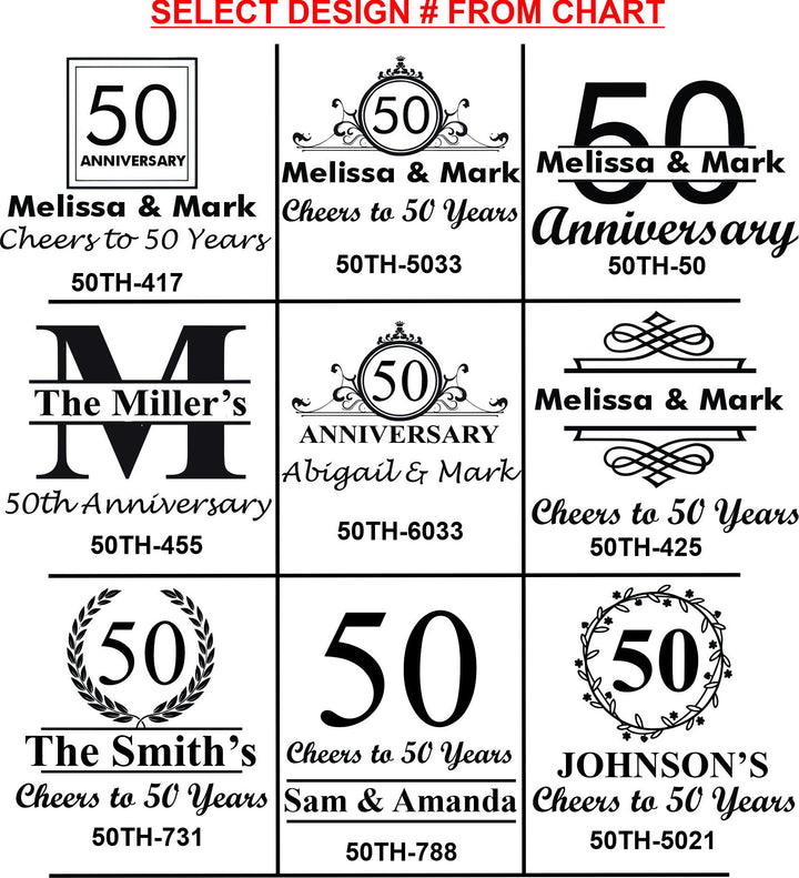 12 Pcs Shot Glass Personalized 50th Anniversary Favors, Cheers to 50 Years Favor, Shot Glasses, Party Favors, 50th Wedding Anniversary favor