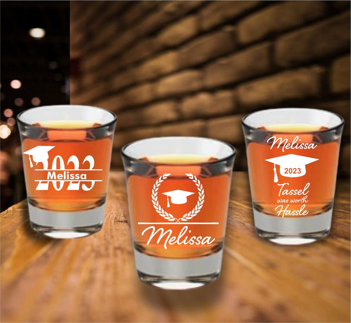 12 Pcs Shot Glass Graduation Favors, Unique Graduation Favor, Shot Glasses, Engraved Party Favors, College Graduate School, Law School