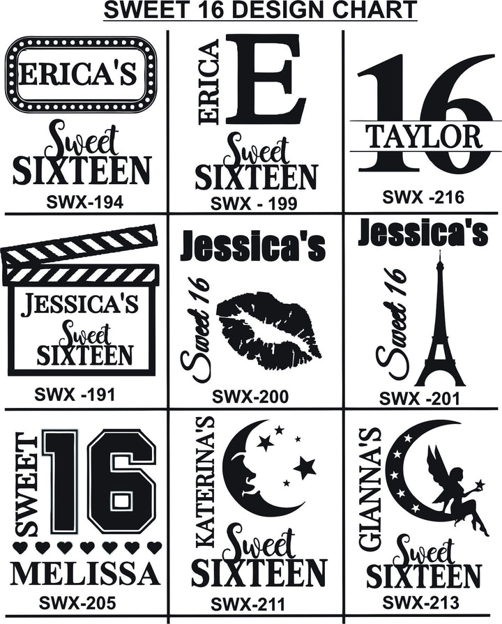 12 Pcs Personalized Sweet Sixteen Stemless Wine Glass Favors, Sweet 16 Favor, Wine Glasses, Party Favors, Princess 16th Birthday