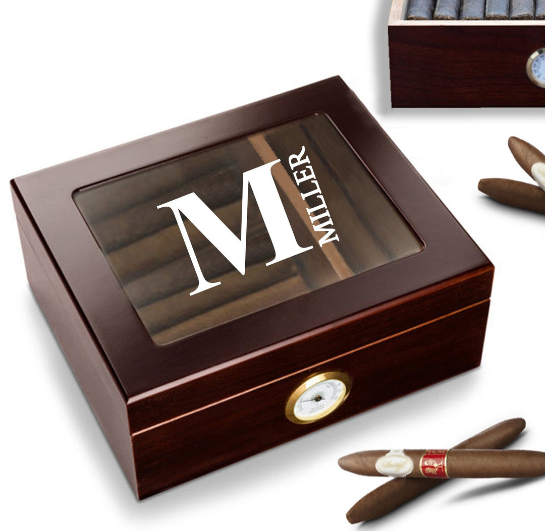Set of 4 Personalized Cigar Gift, Cigar Humidor, Bachelor Party Gifts, Groomsmen Proposal Cigar Case, Engraved Groomsman Gift, Best Man