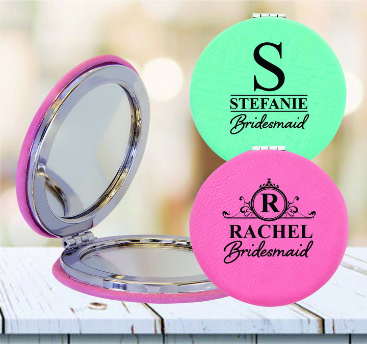 Custom Bridesmaid Compact Mirror Gifts, Personalized Bridal Party Gift, Bridesmaid Proposal Cosmetic Mirror, Bridal Shower Party Favors