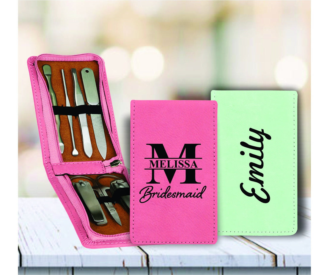 Personalized Bridesmaid Gifts, Bridal Wedding Party Manicure Set, Bridesmaid Proposal Nail Manicure Kit, Bridesmaid Gifts, Gift for Women