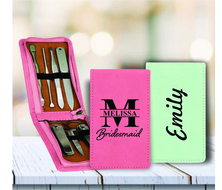 Personalized Bridesmaid Gifts, Bridal Wedding Party Manicure Set, Bridesmaid Proposal Nail Manicure Kit, Bridesmaid Gifts, Gift for Women