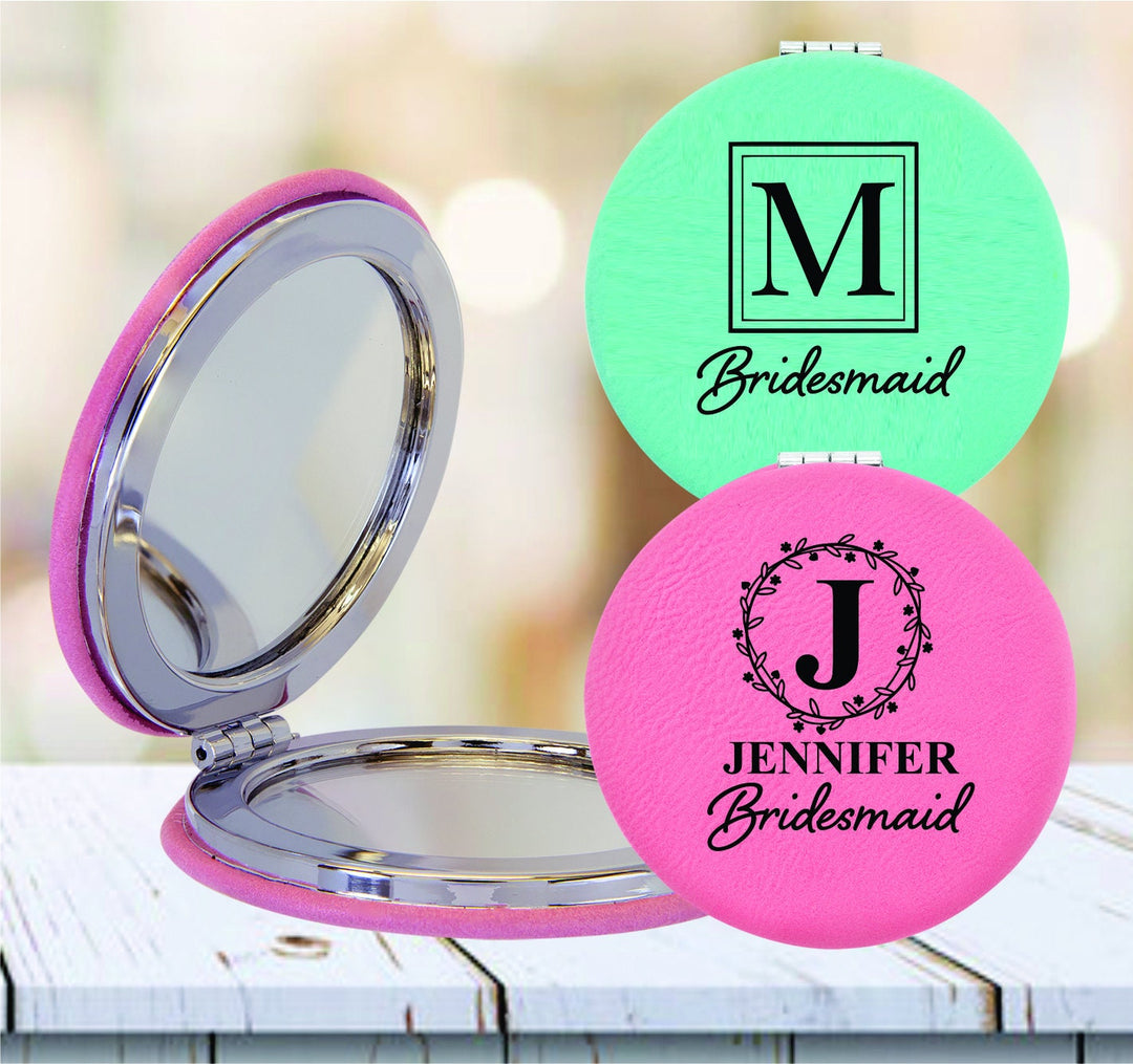 Custom Bridesmaid Compact Mirror Gifts, Personalized Bridal Party Gift, Bridesmaid Proposal Cosmetic Mirror, Bridal Shower Party Favors