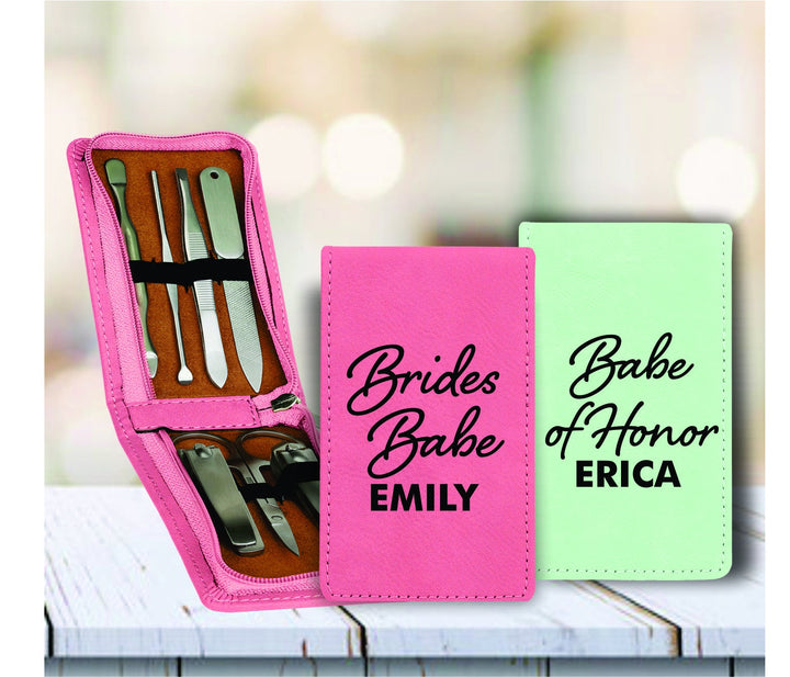 Custom Bridal Party Manicure Set Gift, Bridesmaid Nail Manicure Kit, Bridesmaid Proposal Gifts, Personalized Gift for Women, Gift for Her