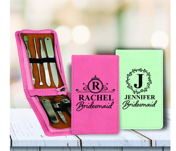 Custom Bridal Party Manicure Set Gift, Bridesmaid Nail Manicure Kit, Bridesmaid Proposal Gifts, Personalized Gift for Women, Gift for Her