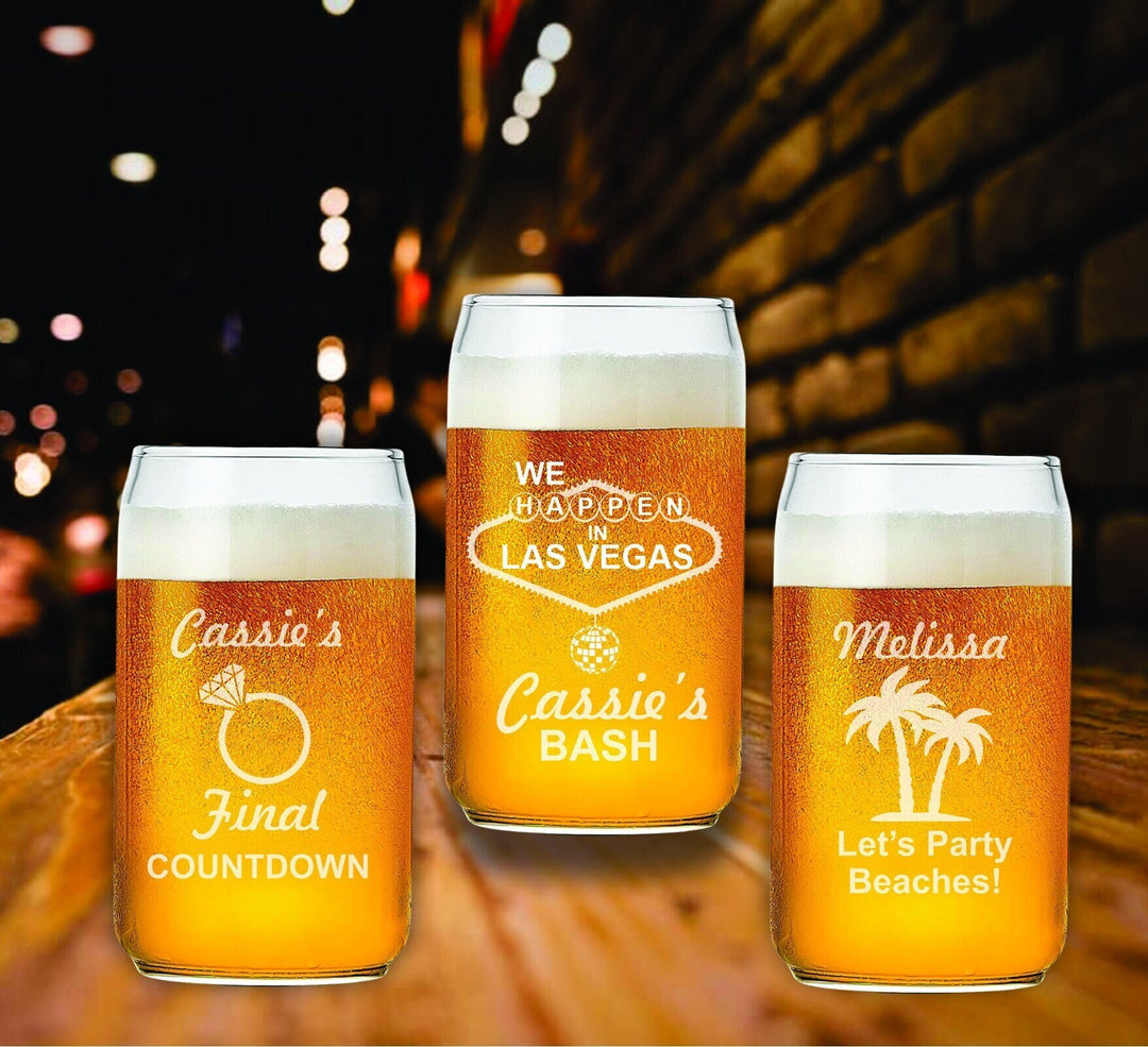 Custom Beer Glasses for Bridesmaids, Gifts for Bridal Party, Maid Of Honor, Pint Beer Glass, Engraved Glasses, Bridesmaid Proposal Gifts