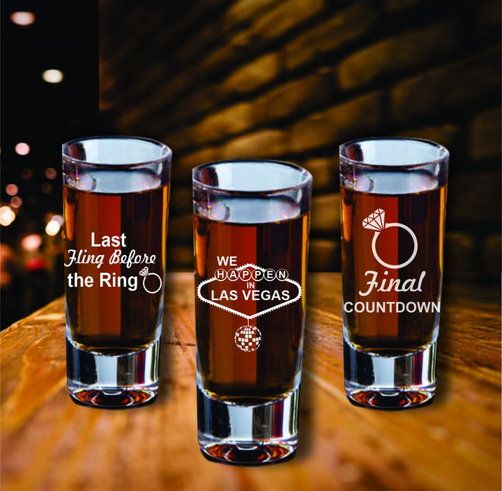Custom Bachelorette Party Shot Glasses, Gifts for Bachelorette Party, Maid Of Honor, Bridesmaid Gifts, Engraved Glasses, Girls Night Out